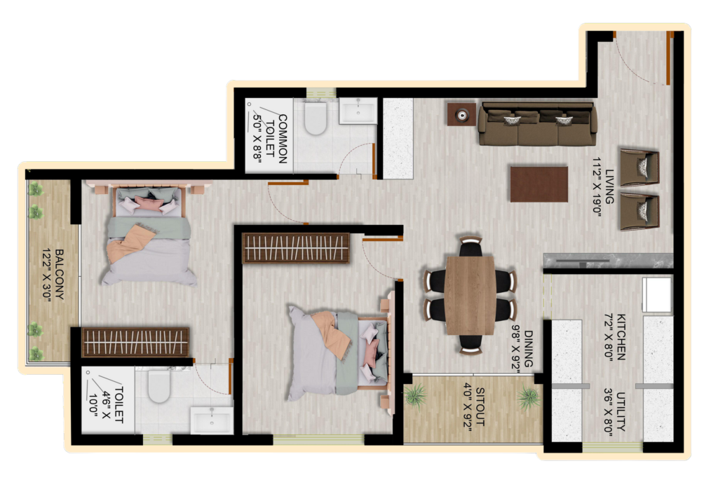 Flat B